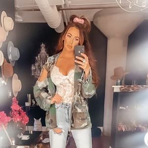 White & Nude Spaghetti Strap Lace Bodysuit!